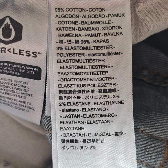 Levis 505 Jeans Mens 36x32 Fit 36x31 Blue Denim Stretch Straight Cowboy Rodeo - Picture 13 of 14